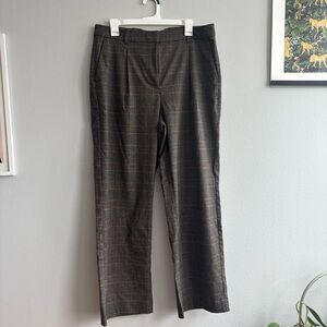 🤎Brown Plaid Old Navy Trousers